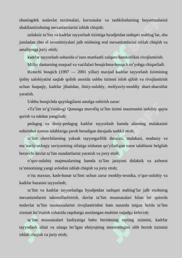 Kadrlar tayyorlash milliy dasturida ilm-fan va ishlab chiqarishning integratsiyalashuvi 7
