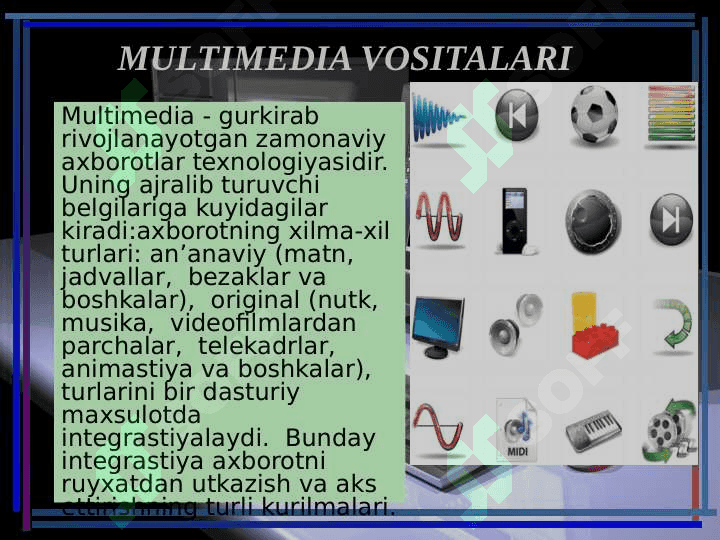 MULTIMEDIA VOSITALARI 4