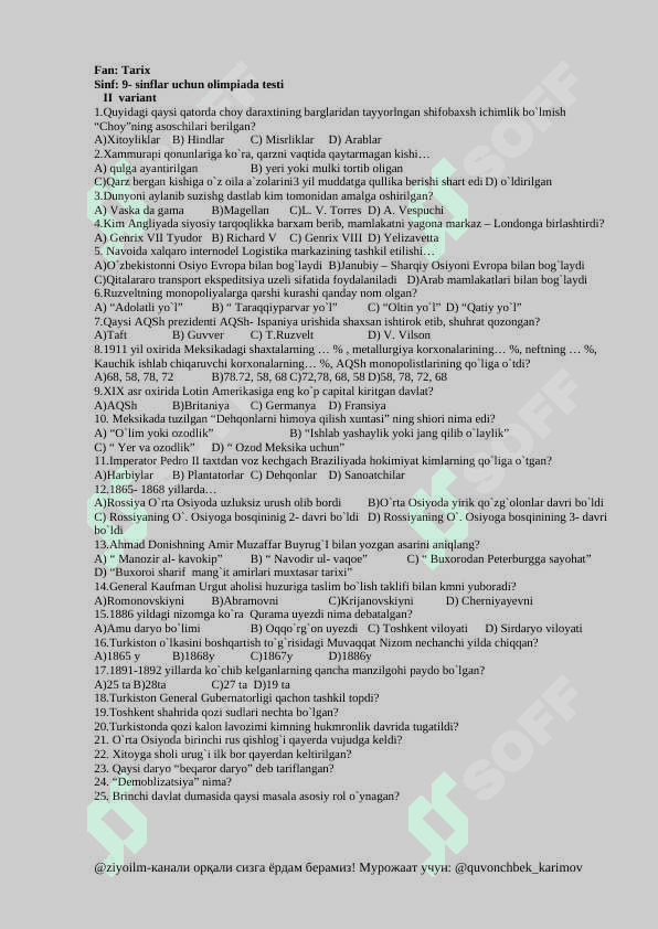 9 sinf tarix olimpiada test tarix(1)(1)... .doc 2