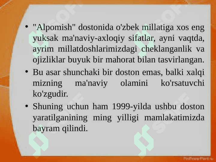 aLPOMISH DOSTONI 8