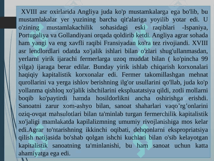 1776-1826 yillarda Yevropa va Amerika 4
