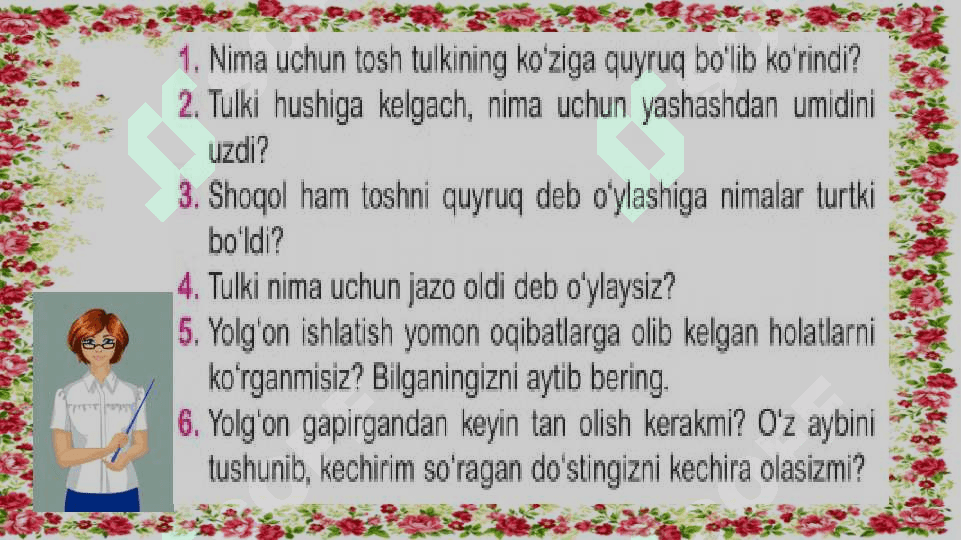 Asar qahramonlari xususiyatlari 3