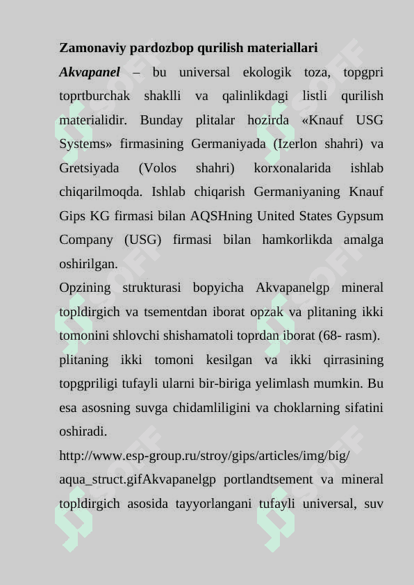 Zamonaviy pardozbop qurilish materiallari 2