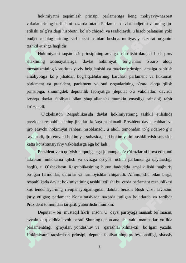 O’zbek milliy parlamenti taraqqiyoti 8