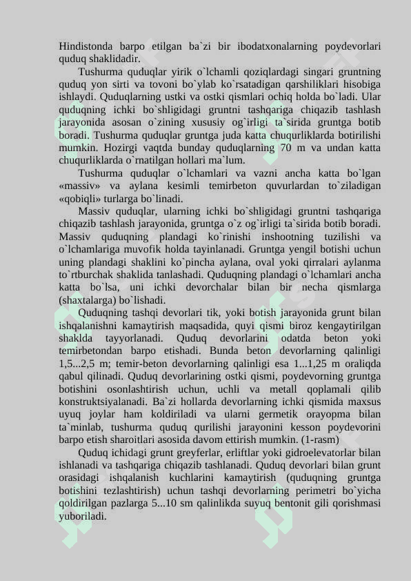 CHUQUR  JOYLASHGAN  POYDEVORLAR POYDEVOR CHUQURLIGI 3