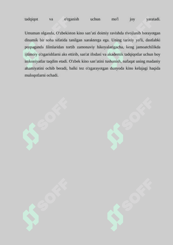 O zbekiston kino sanʼatining tarixi 4