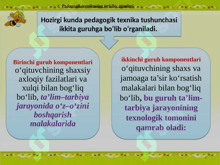 Pedagogik texnika 8