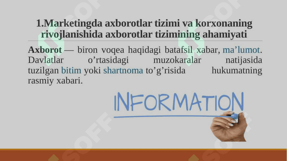 Marketing tadqiqotlarida axborot to’plash usullari 4