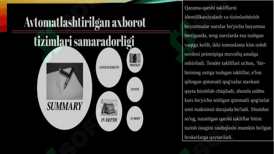 QIMMATLI QOG’OZLAR BOZORIDA AVTOMATLASHTIRILGAN AXBOROT TEXNOLOGIYALARI VA TIZIMLARI 5