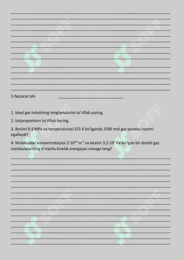 9-sinf Laboratoriya nazorat ishi 3
