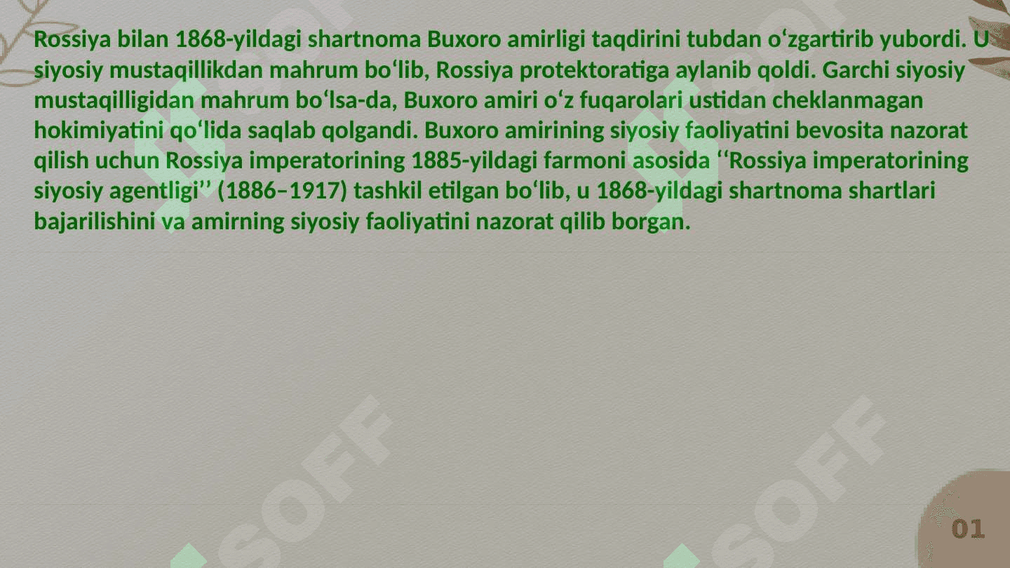 Buxoro amirligi ijtimoiy-iqtisodiy hayot 2