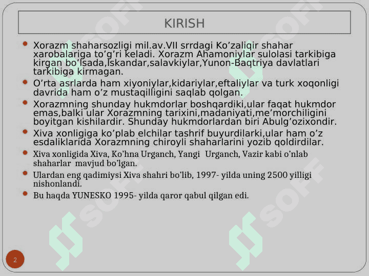 Xiva xonligi madaniyati 2