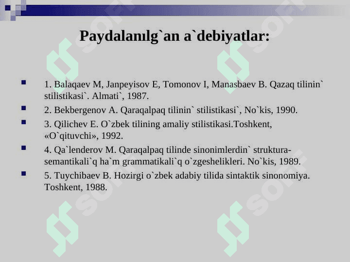 STILISTIKALI`Q SINTAKSIS 3