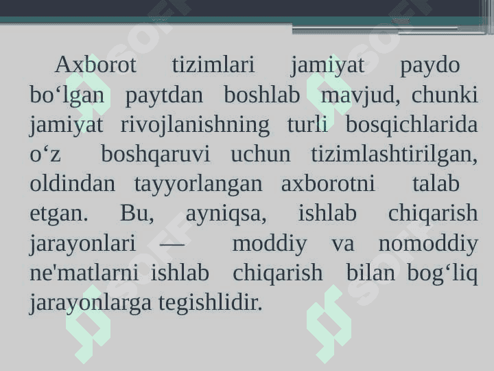 Qurilishda axborot tizimlari 7