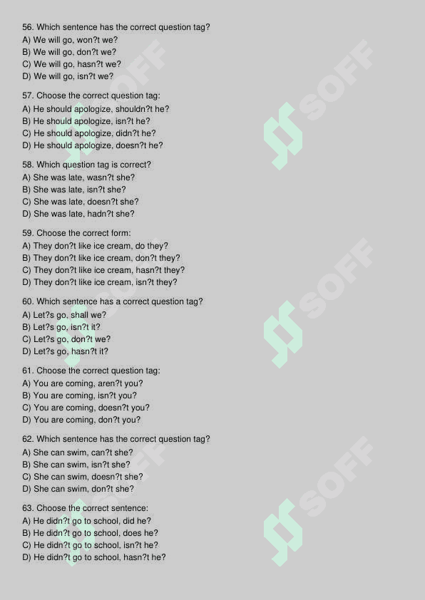 Ingliz tili test 8