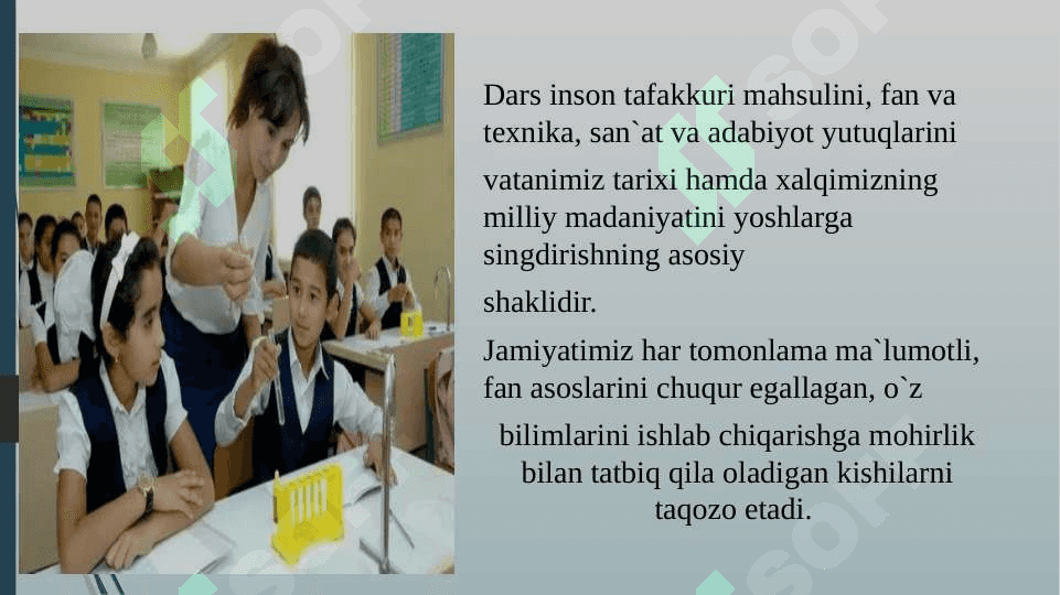 Dars o’qitishning asosiy shakli sifatida 2