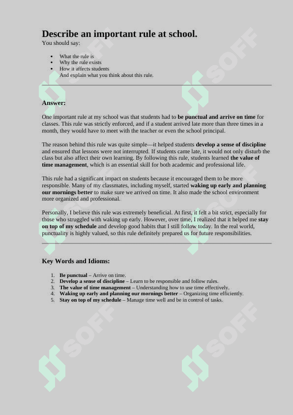 Ielts speaking part 2 answers 4