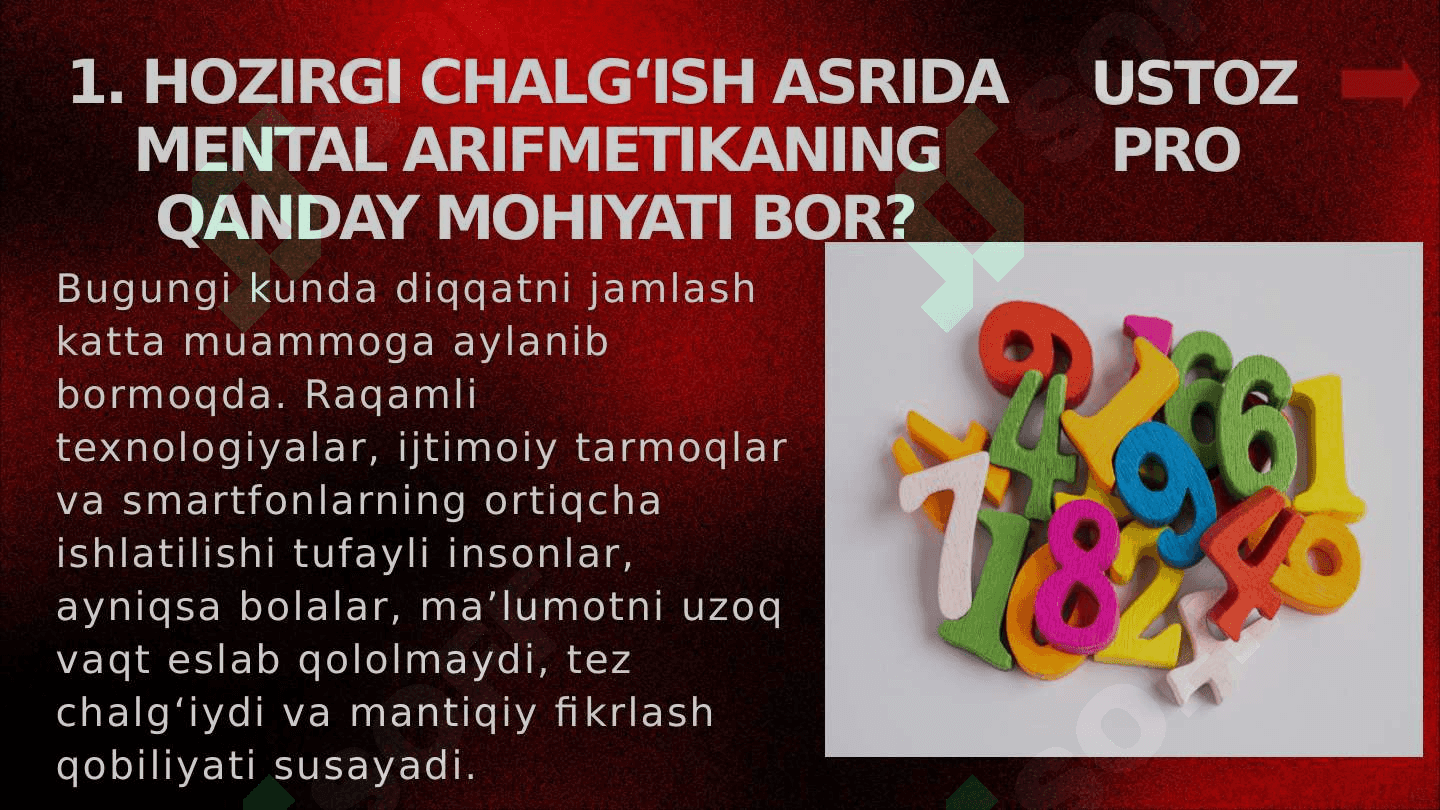 MENTAL ARIFMETIKA SIZ VA FARZANDINGIZ UCHUN MUHIM. CHUNKI… 3