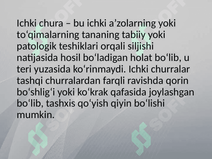 Ichki churralar 2