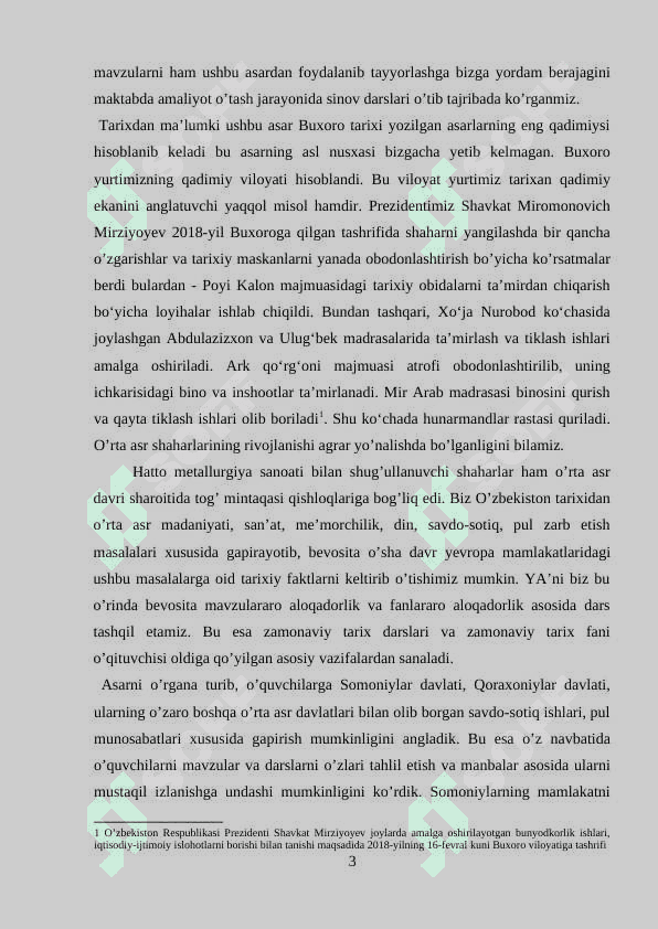 NARSHAXIYNING “BUXORO TARIXI” ASARI MANBA SIFATIDA 3
