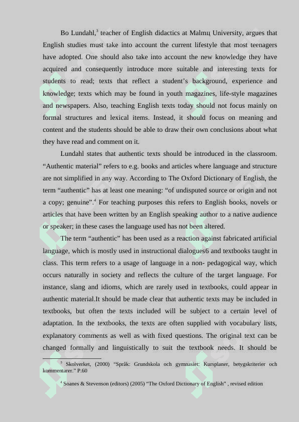 Students' attitudes towards authentic and non-authentic material in the ESP classroom kurswi 6