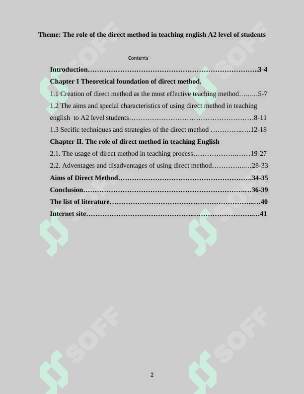 Using direct method in teaching Englishkurswi 2