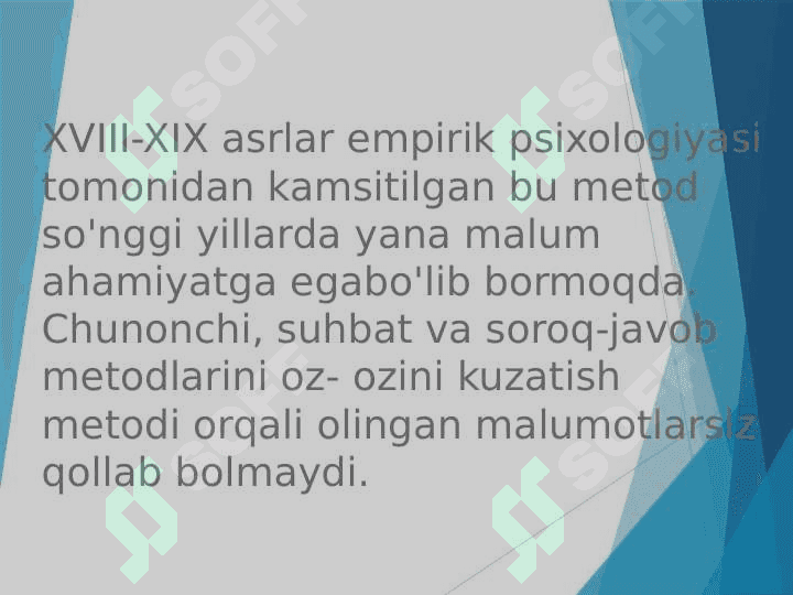O`zini o`zi kuzatish metodi 2