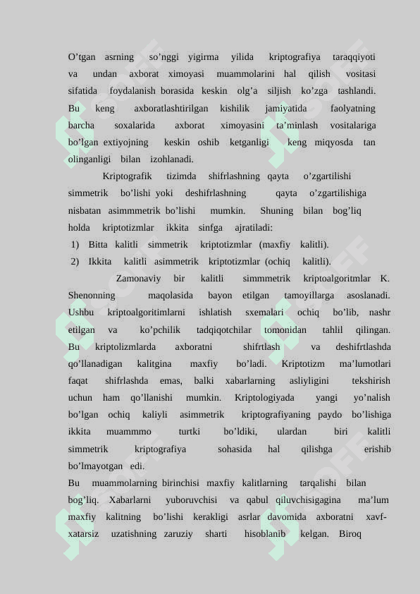 Kriptografiya   haqida     tushuncha 4