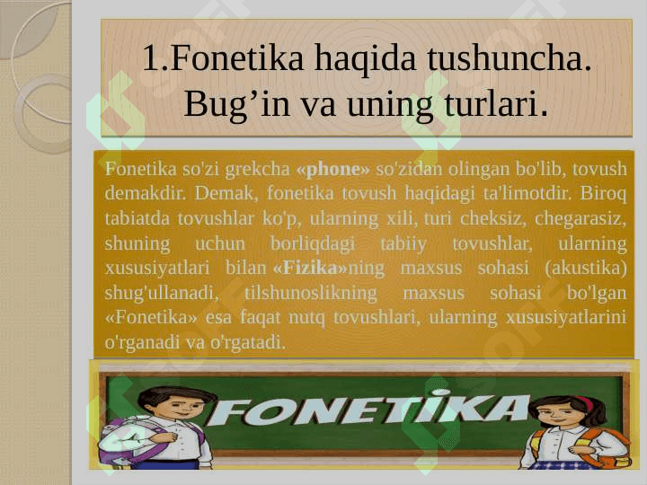 NUTQNING FONETIK BO`LINISHI 2