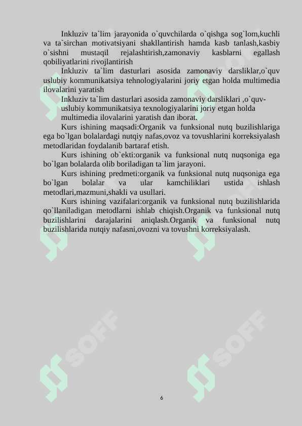 ORGANIK VA FUNKSIONAL NUTQ BUZILISHLARI 6
