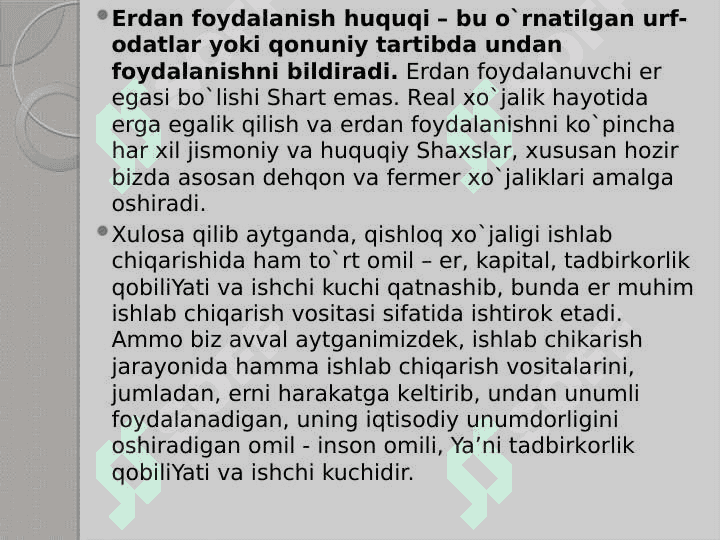 AGRAR   MUNОSABATLAR    VA    AGRОBIZNES 5