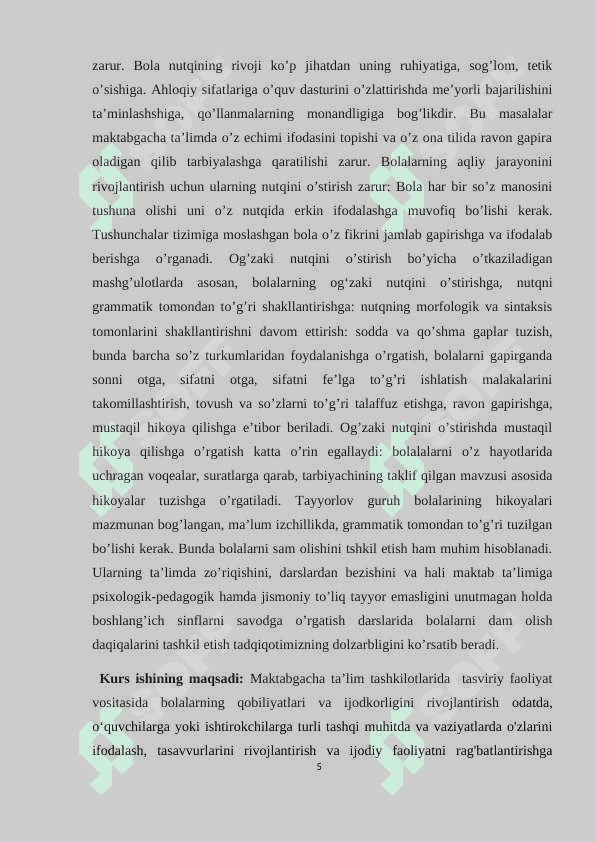 MASHG’ULOTDAN TASHQI VAQTLARDA TASVIRIY FAOLIYAT 4