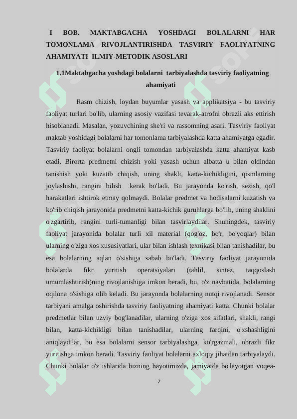 MASHG’ULOTDAN TASHQI VAQTLARDA TASVIRIY FAOLIYAT 6
