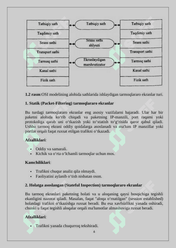 Axborotni himoyalashda tarmoqlararo ekran 6