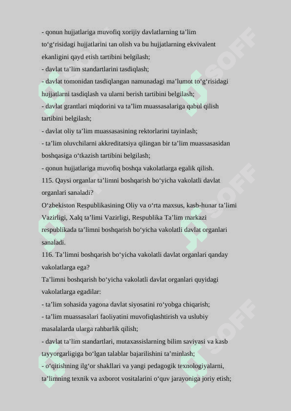 Pedagogik mahorat savol javob to'plami 4