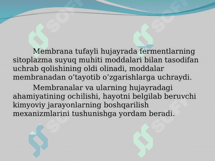 Hujayra membranasi 2