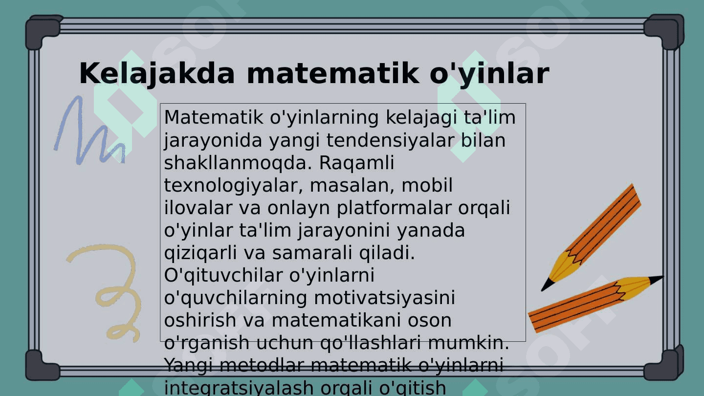 Matematik o'yin ta'lim metodi sifatida 8