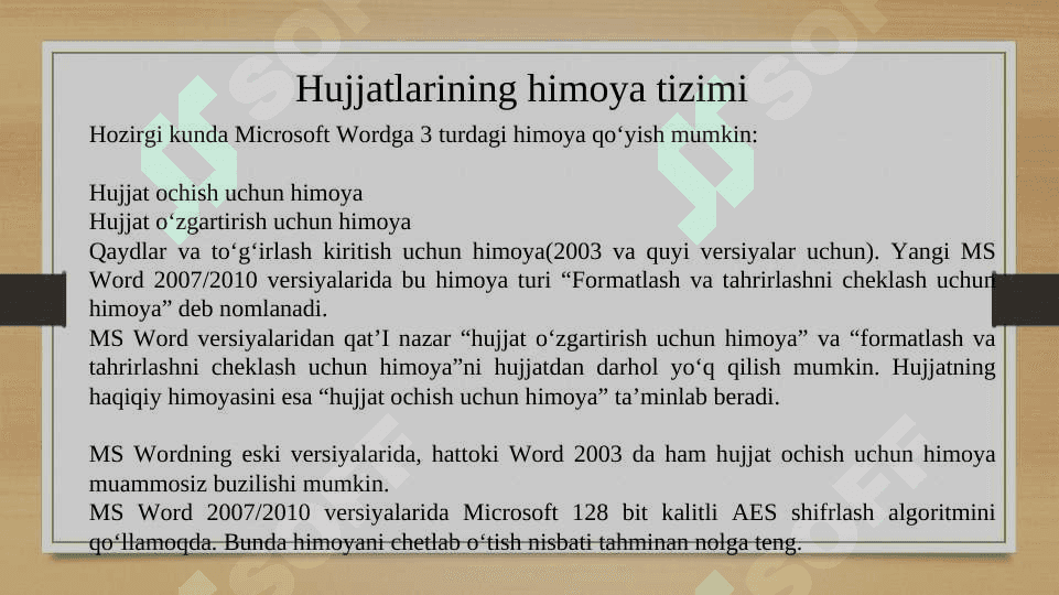 WORD matn muxarriri 6