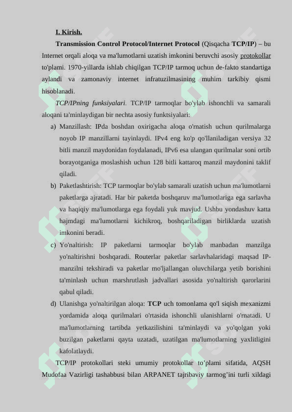 TCP/IP protokollar steki haqida umumiy tushuncha 3