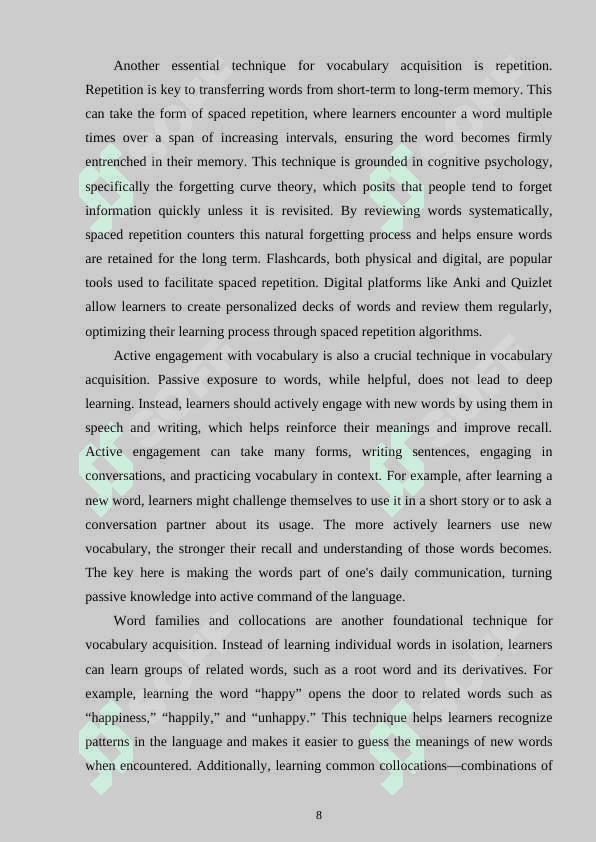 THE WAYS TO LEARN VOCABULARY 7