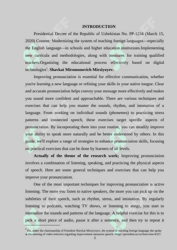TECHNIQUES AND EXERCISES IMPROVING PRONUNCIATION 2