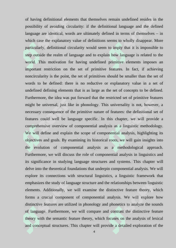 Contextual Analysis Componential Analysis 3