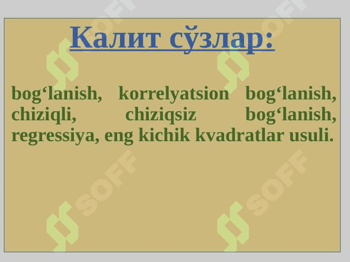 JUFT KORRELYATSION TAHLIL 2
