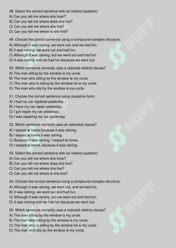 Ingliz tili test 7