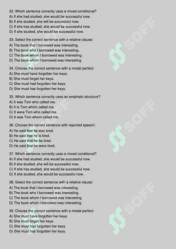 Ingliz tili test 5