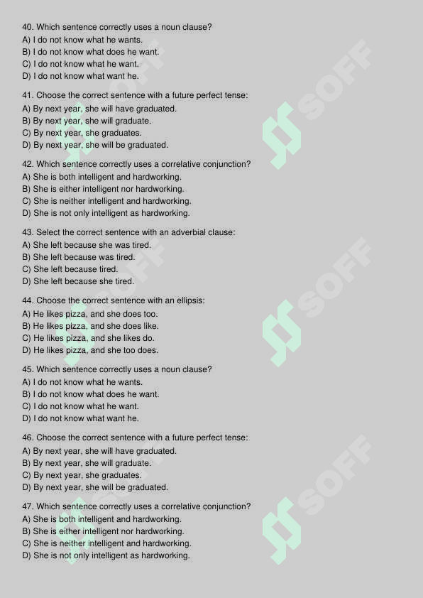 Ingliz tili test 6
