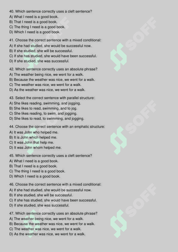 Ingliz tili test 6