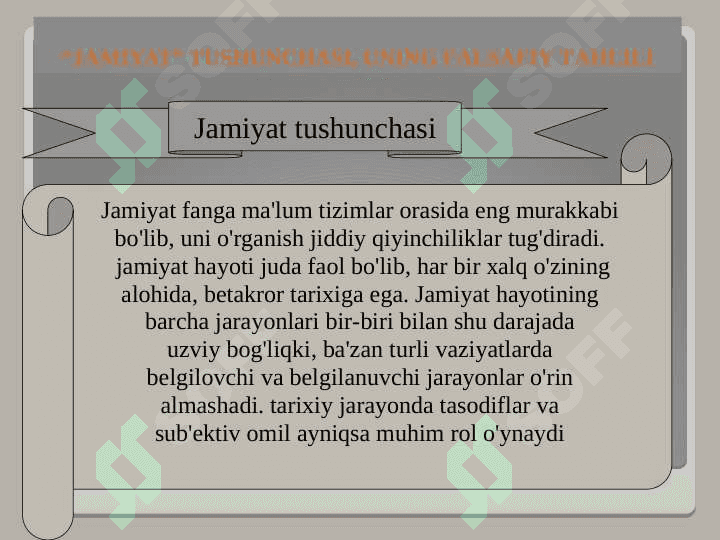 JAMIYAT VA INSON FALSAFASI 3