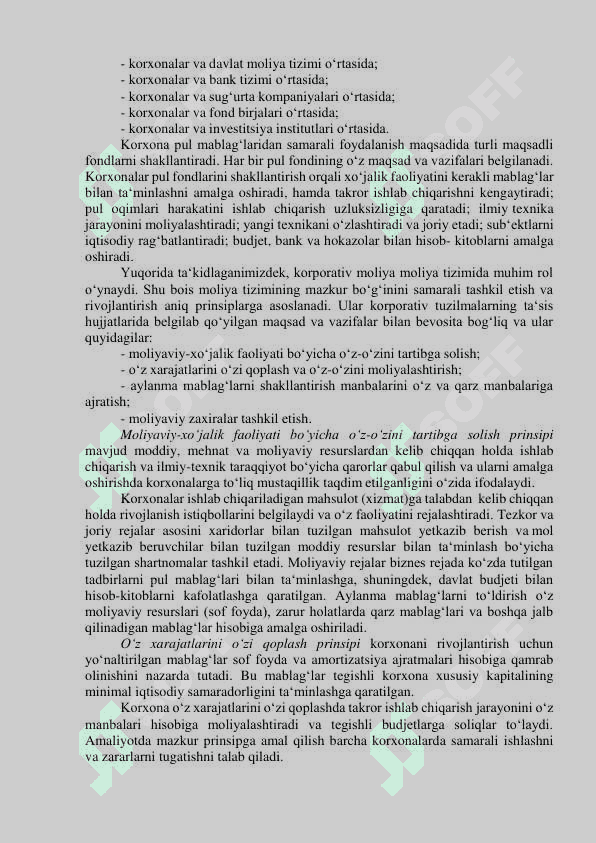 Moliya va korporativ siyosat 2