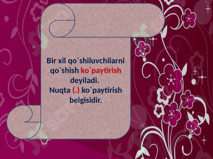 Ko`paytirish amali bilan tanishtirish 3